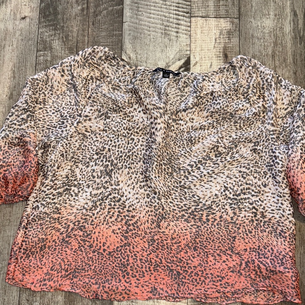ZAC & RACHEL Leopard TOP- size L - Picture 1 of 7